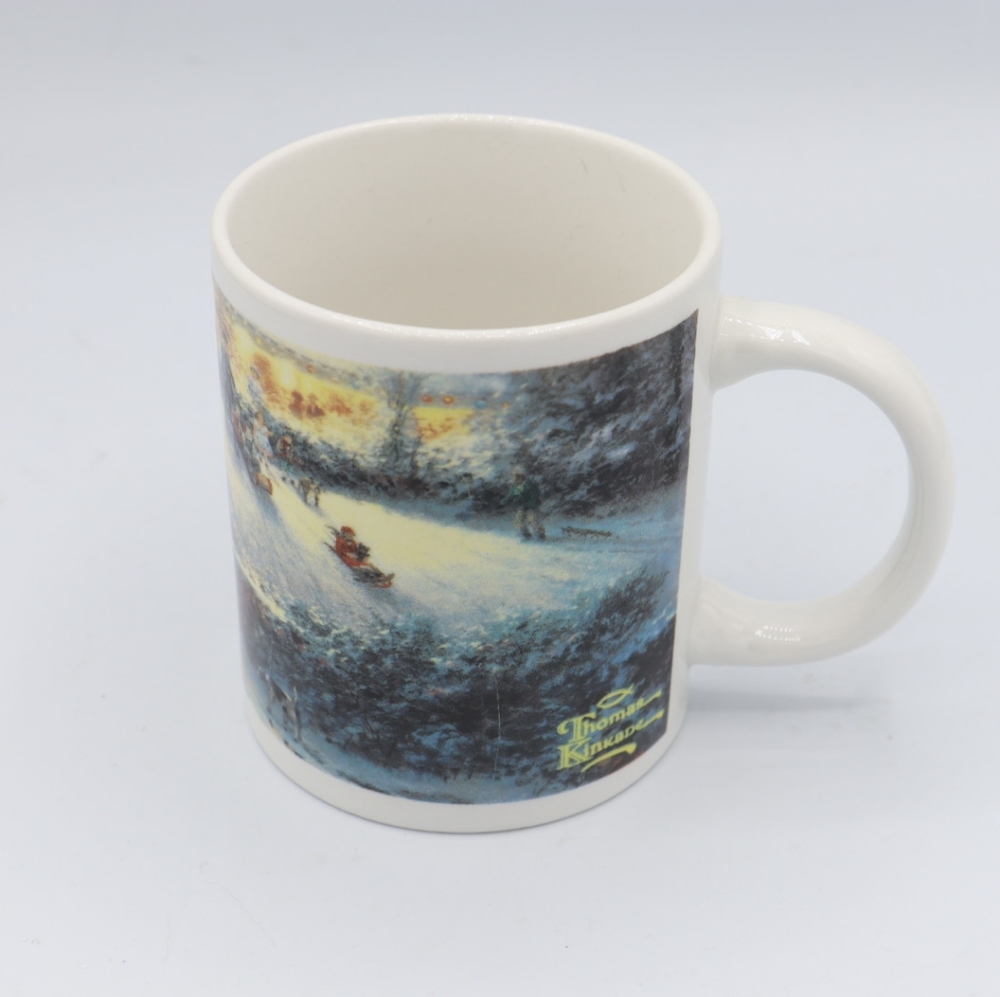 Vintage 1992 Thomas Kinkade Victorian Xmas II Mug